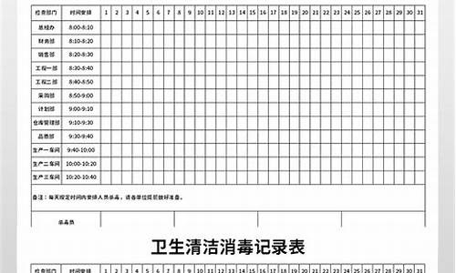 汽车消毒记录表格式图片,汽车消毒记录表格式